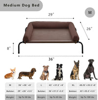 WESTERN HOME Cooling Elevated Dog Bed for Large Dogs - 36.0"L x 26.0"W x 8.0"Th / Brown - image 2