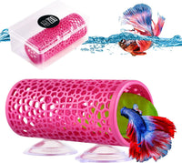 Abizoo Betta Fish Tunnel & Reptile Hide - Pink