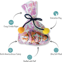 Fringe Studio, Off THE Scales Durable Cotton Canvas Cat Toy - Clownin' Around - image 3