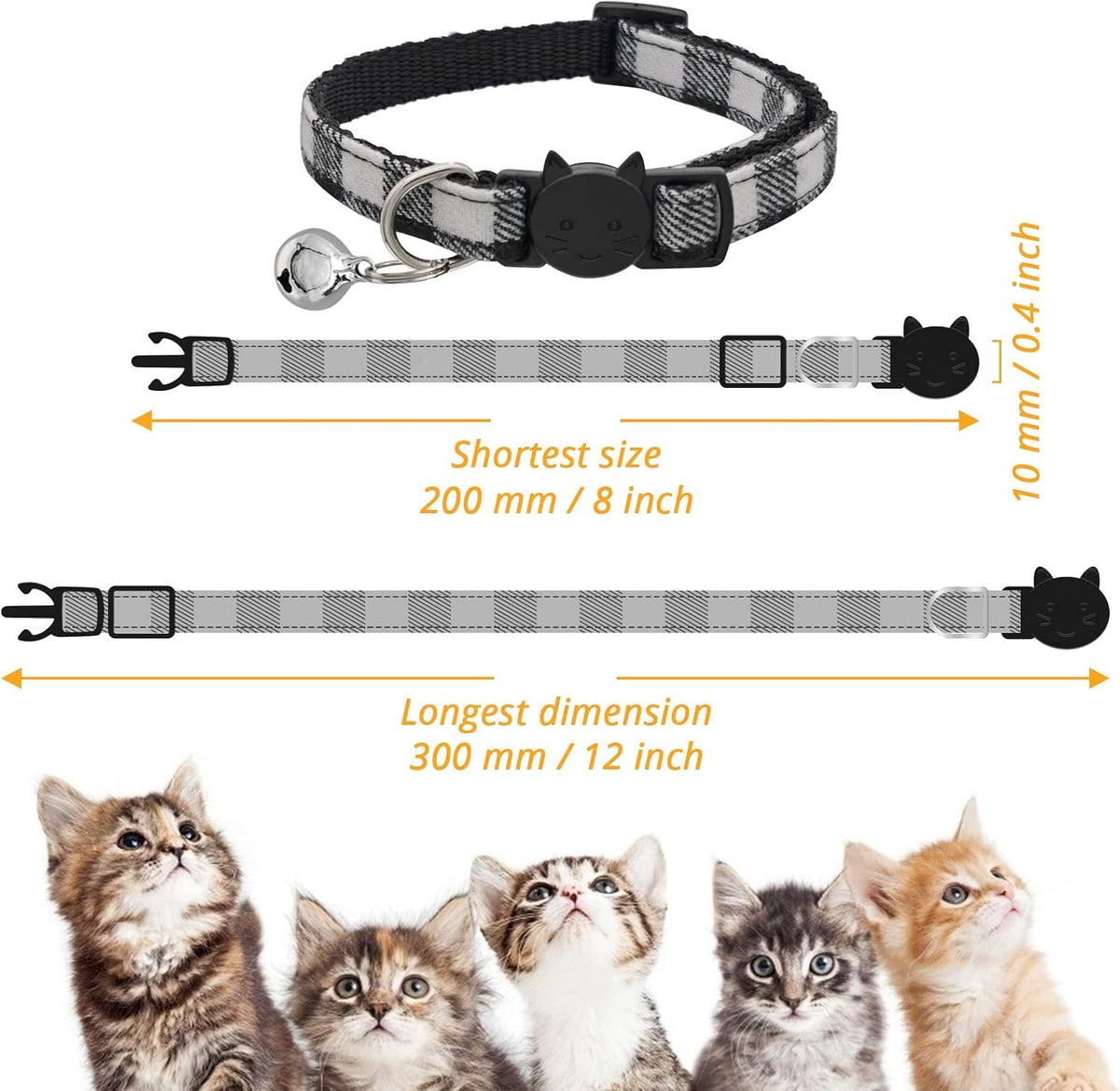 MJIYA Cat Collar with Bell - image 2
