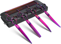 JASON Dog Grooming Scissors Set - Purple