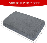 Dog Bed Covers Soft Plush Replacement Washable, Cover Only - 44"L x 32"W x 6"Th / 2 - image 2