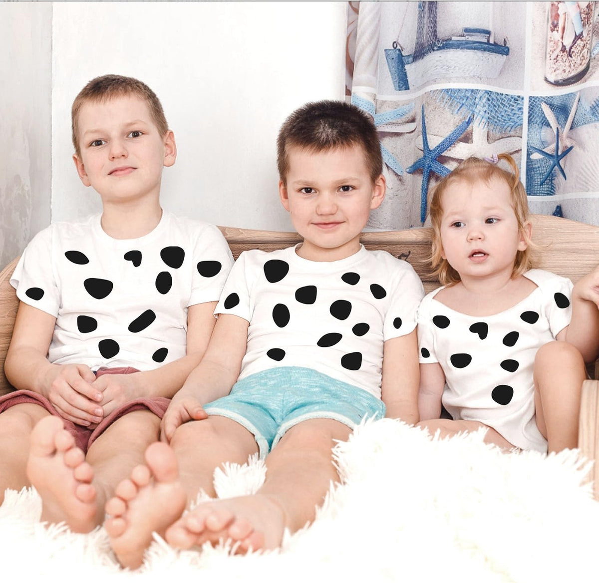HIOHWEFH black adhesive felt circles, 12 sheets of dalmatian spot stickers - view 6