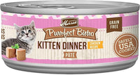 Merrick Purrfect Bistro Grain Free Premium Soft Canned Pate Chicken Wet Cat Food, Kitten Dinner Recipe - 5.5 OZ Can