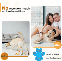 Non-Slip Dog Paw Protector Pads for Senior Dogs, Dog Paw Adhesive Pads on Hardwood Floor,Senior Pets Essentials with Strong Traction,Rubber Grippers,Blue,12 Sets 48 pc XXL
