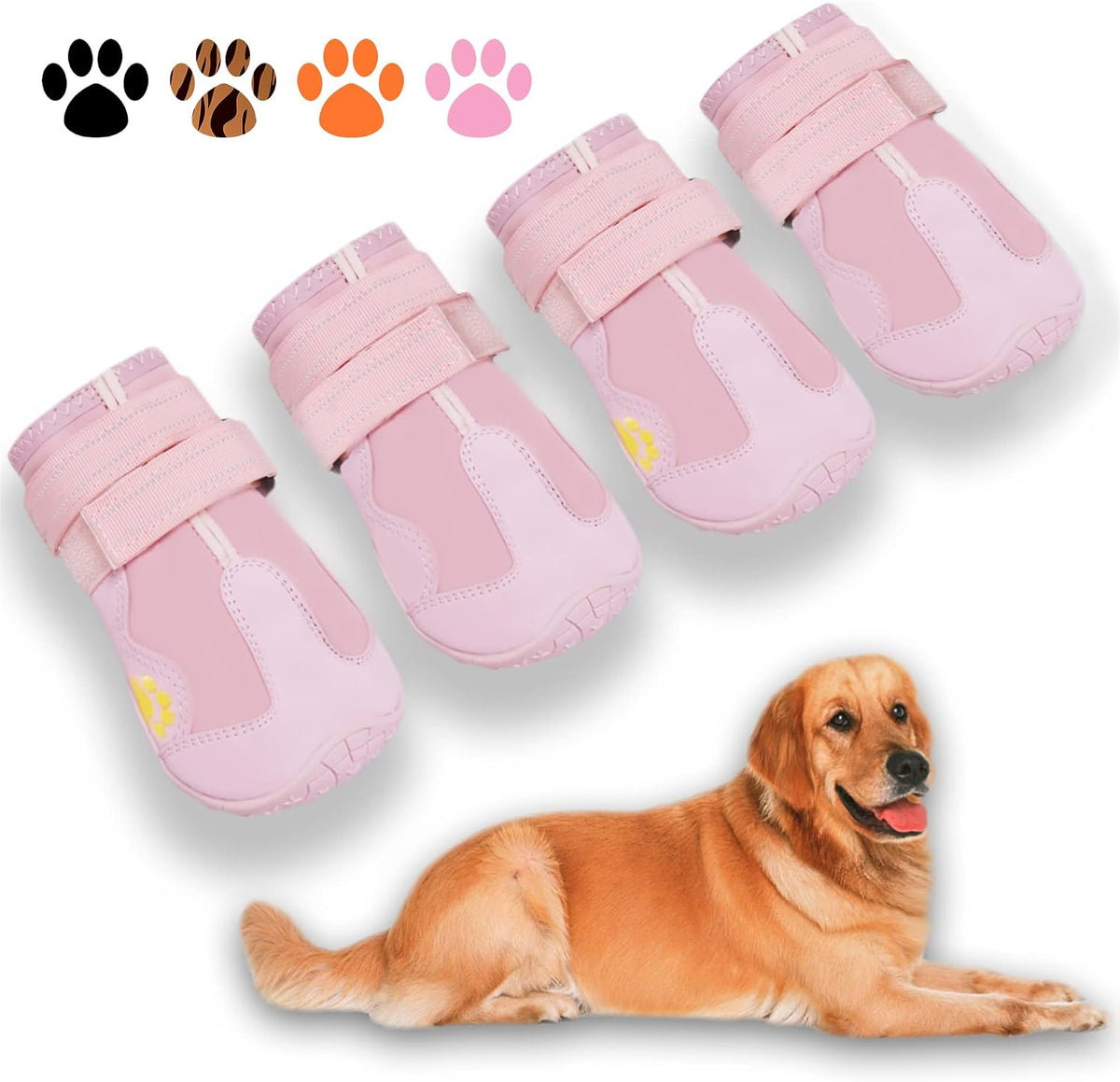 XSY&G Dog Shoes for Hot Pavement - Size 6 / Pink