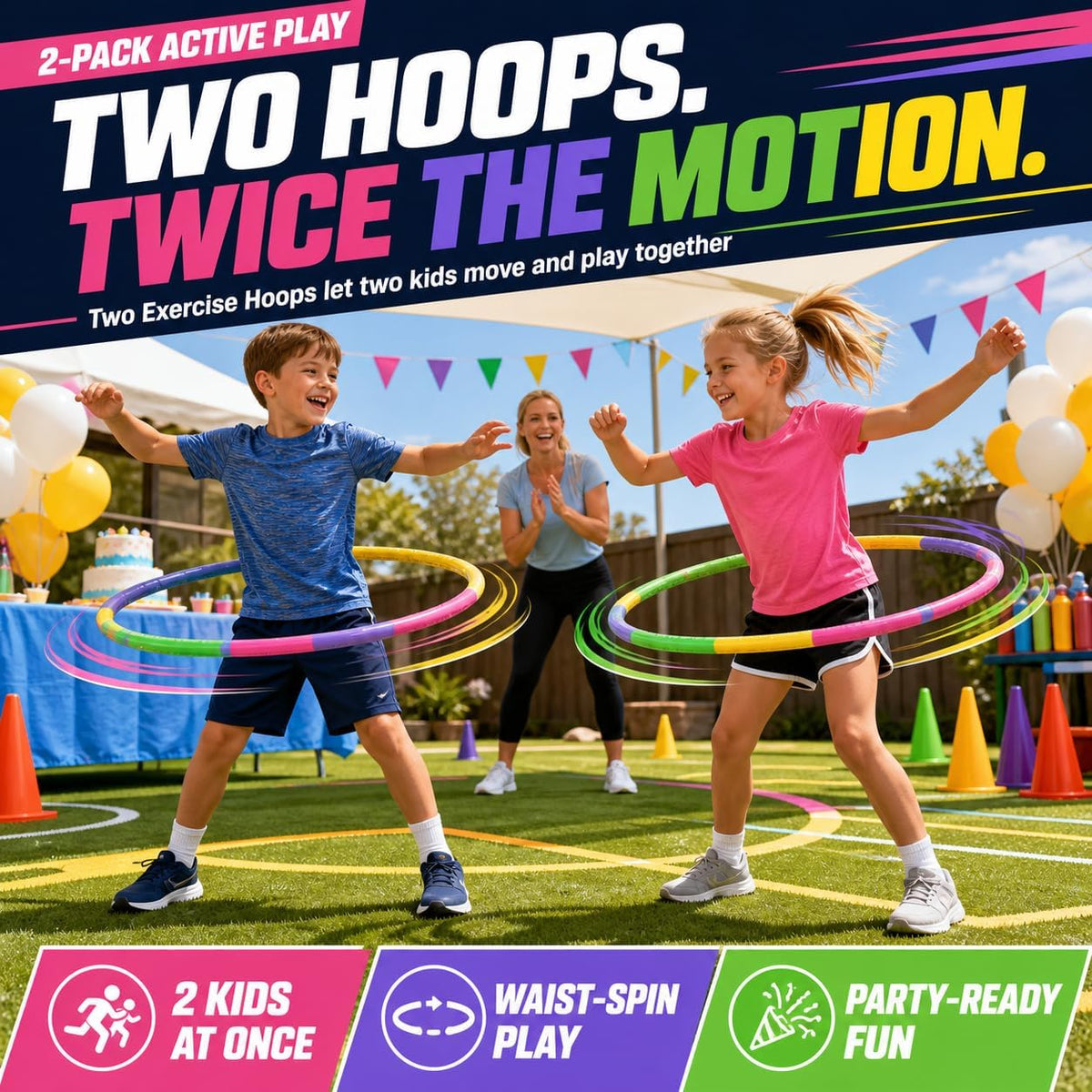 Color Hoop, Size & Length Adjustable - image 3