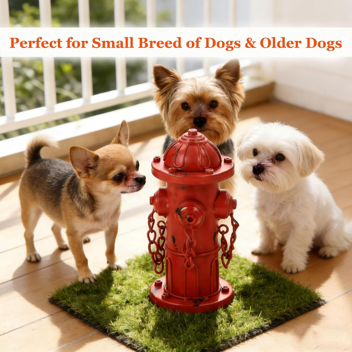 7.8" H Metal Potty Training Fire Hydrant for Dogs to Pee On Indoor - 7.8" - image 2