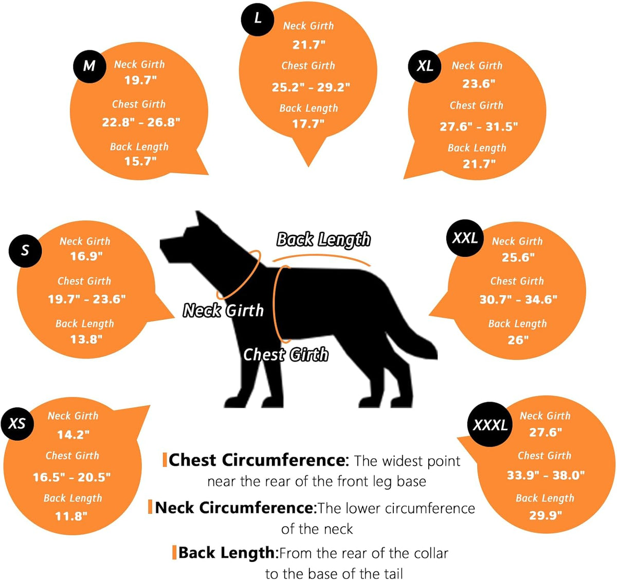 Dog Coat Dogs Jacket Waterproof Reflective Adjustable Dog-Winter - Orange / Medium(chest 23~27in) - image 4