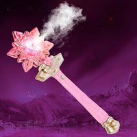 CharmRegion blue light up snowflake wand with water mist and sound buttons