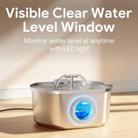 Cat Water Fountain Stainless Steel - 108oz Fountain+1 Filter +1 Sponge - image 3