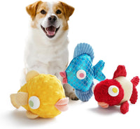 Nocciola 5-Pack Squeaky Dog Toys - Multi-Pack / Googly Eyed Fish