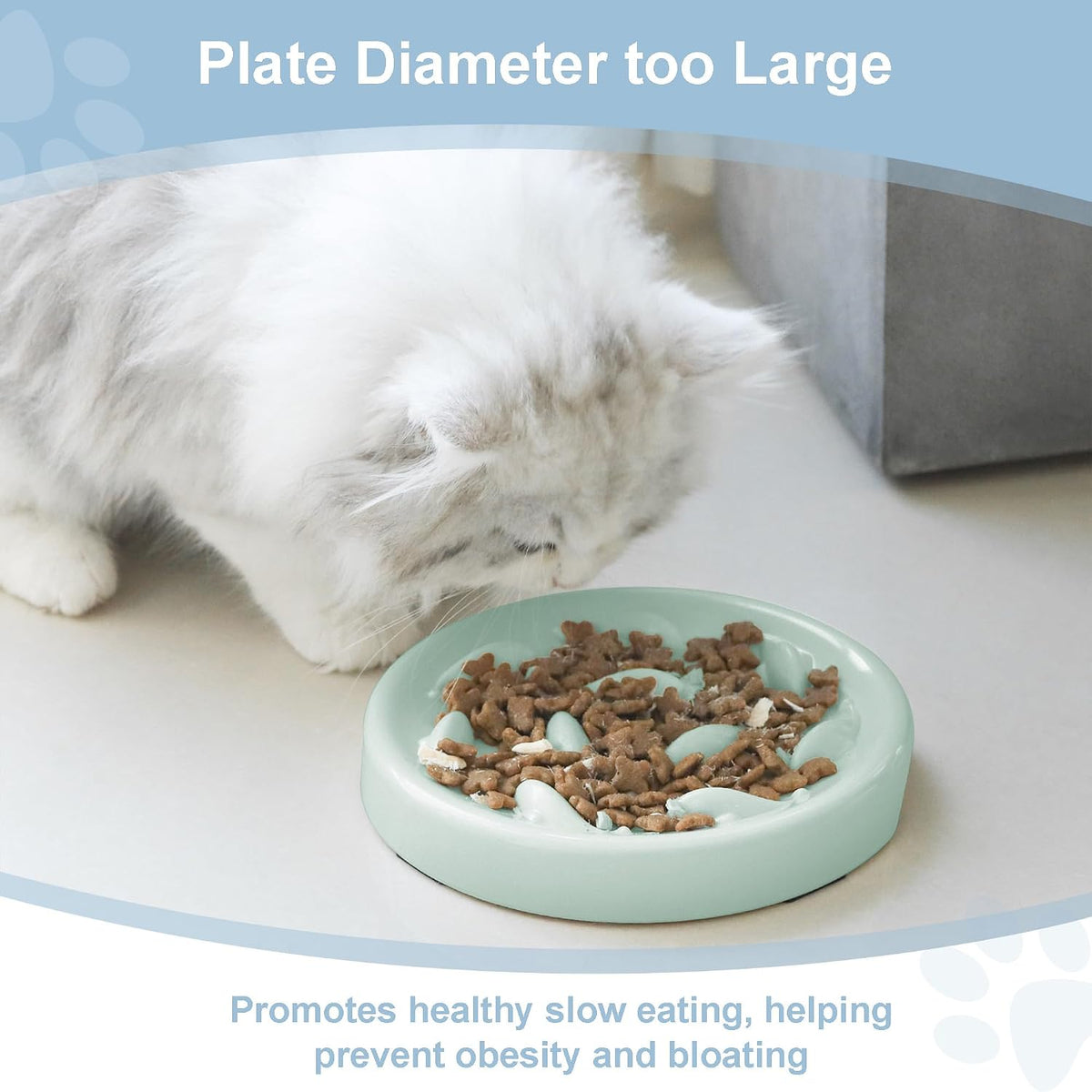 Slow Feeder Bowl for Cats and Small Dogs - Green - image 2
