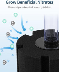Pawfly Aquarium Large Bio Sponge Filter Quiet Betta Fry Shrimp - Up to 100Gal - image 3
