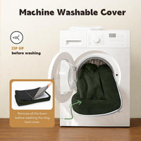 Orthopedic Washable Dog Bed with Bolster for Medium to Large Dogs – Essentials for Dogs - 36.0"L x 27.0"W x 7.0"Th / Outpost Olive - image 4