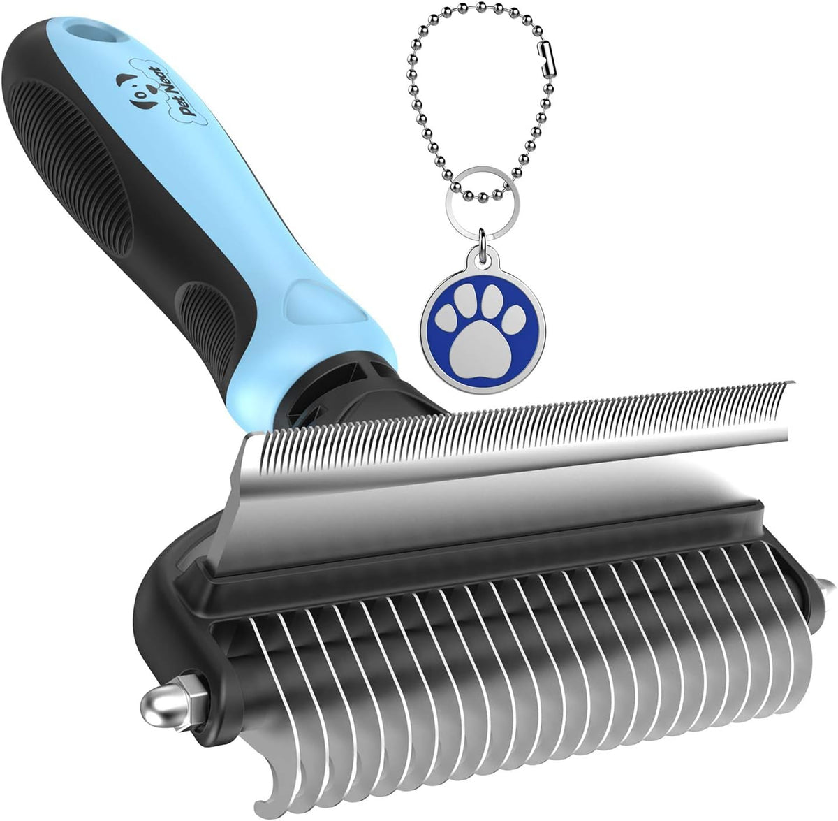 Dog Brush and Cat Brush – 2 Sided Pet Grooming Tool for Deshedding, Mats & Tangles Removing