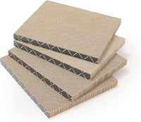 HIDE & SCRATCH Cat Scratcher Pad Pack; Cat Scratch Pad Refills for Hide & Scratch Scratcher Box (4 Count)