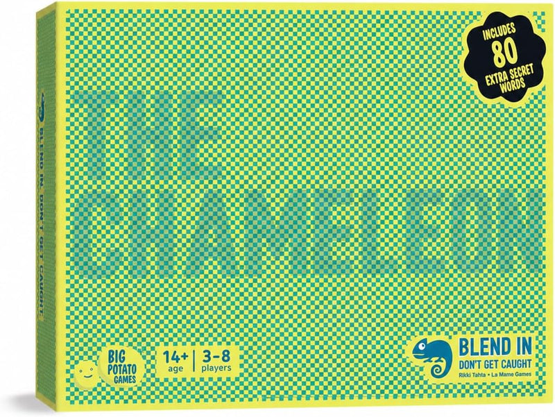The Chameleon Board Game: Award-Winning Catch The Traitors Party Game – Fun for Kids & Family - Main game, smaller box