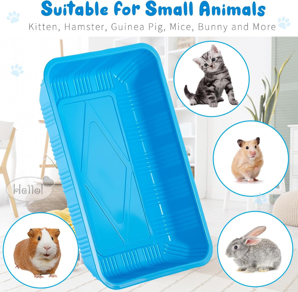 Tessco for you 30 Pack Disposable Litter Boxes for Cats - Blue - image 4