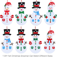Max Fun Diy Felt Christmas Snowman Games Set with 58Pcs Crafts kit - image 2
