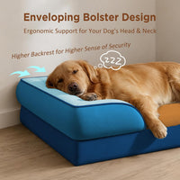 Comfort Expression Waterproof Orthopedic Dog Bed for Extra Large Dogs – Essentials for Dogs - 42.0"L x 30.0"W x 8.5"Th / Golden Harbor - image 3