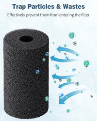 Pawfly 12 Pack Pre-Filter Sponge - 0.4″ | 1.4″D × 2.4″L - image 4