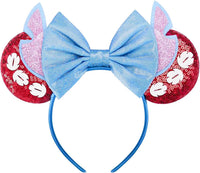 RAZKO Mouse Ears Headband - Stitch Red