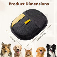 Pet Hair Removal Glove,Pet Grooming Gloves,Reusable Cat Dog Grooming Gloves Pets Hair for Dogs,Cats & Horse(2PCS)