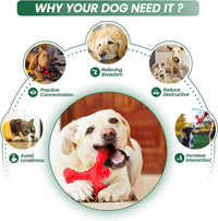 Dog Chew Toys for Aggressive Chewers Large Breed - Red - image 4