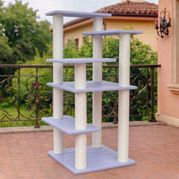 46in 5-Level Cat Tree,Indoor&Outdoor Large Cat Tower with Scratching Posts – Essentials for Cats - CTT-8