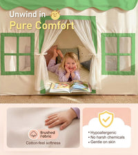 Little Dove Kids Play Tent with Mat - Green Play Tent / Medium Size - image 4