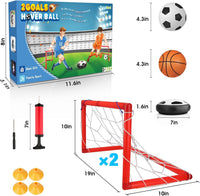 Growsland LED hover soccer ball with foam bumper and 2 goals - view 3