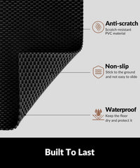 Cat Litter Mat, Cut to Fit Any Place - Black / 47x35 Inch - image 3