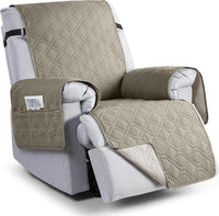 VANSOFY 100% Waterproof Recliner Chair Covers - Khaki / 30"