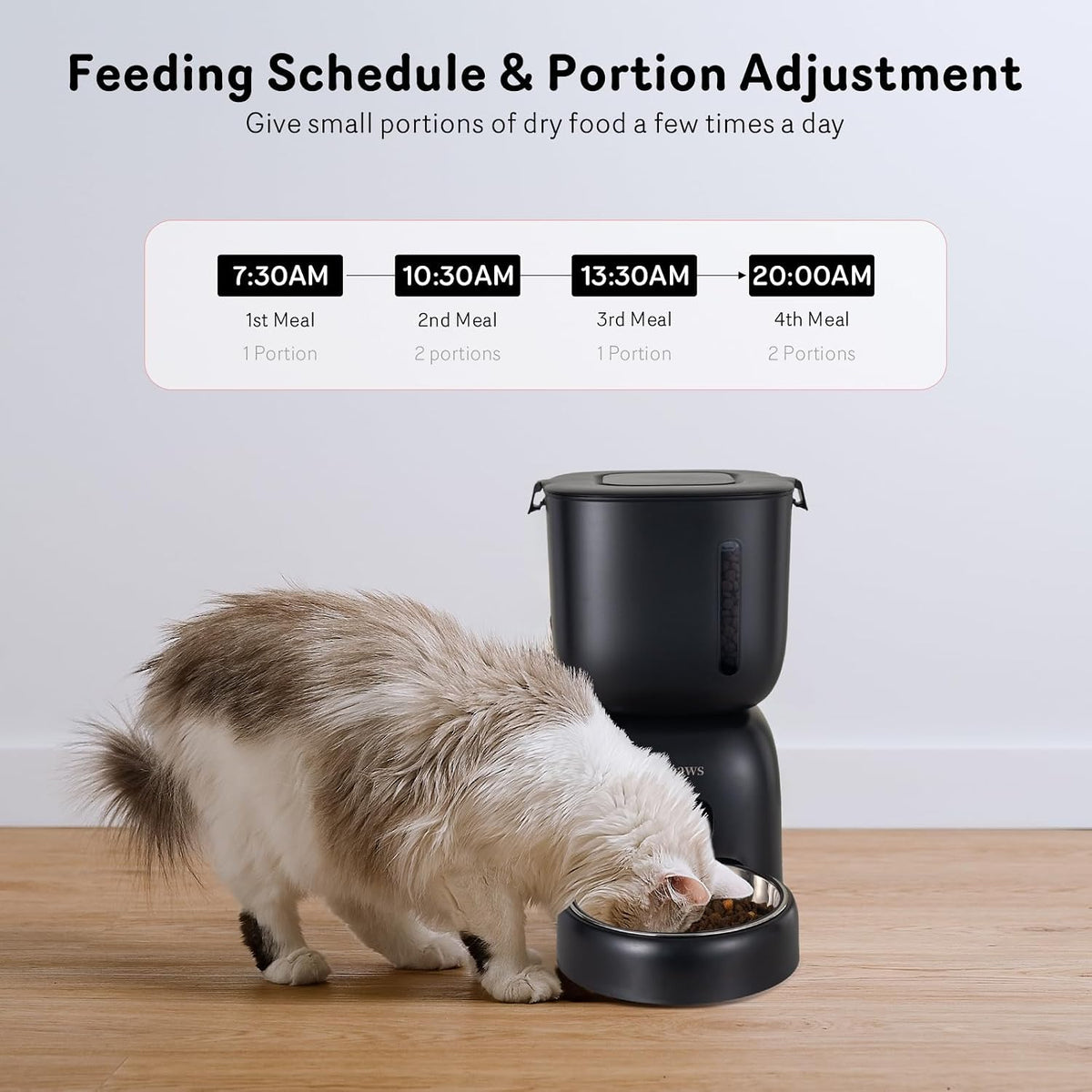 Automatic Cat Feeder and Water Dispenser FW1 - Black - image 2