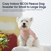 2 Pack 3XL Fleece Dog Sweater for Labrador, Leash Hole - Rose Red & Dusty Pink / XXX-Large(Chest Girth: 26.4") - image 4