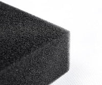 AQUANEAT Aquarium Filter Sponge Open Cell Foam Sheet Bio Sponge Filter Media Pad HMF Fish Tank Sump Divider (23" Lx 12.25" W x 2" H, Black)