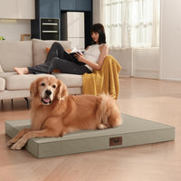 Outdoor Waterproof Orthopedic Dog Bed for Large Dogs – Essentials for Dogs - khaki / 53.0"L x 36.0"W x 4.0"Th - image 4