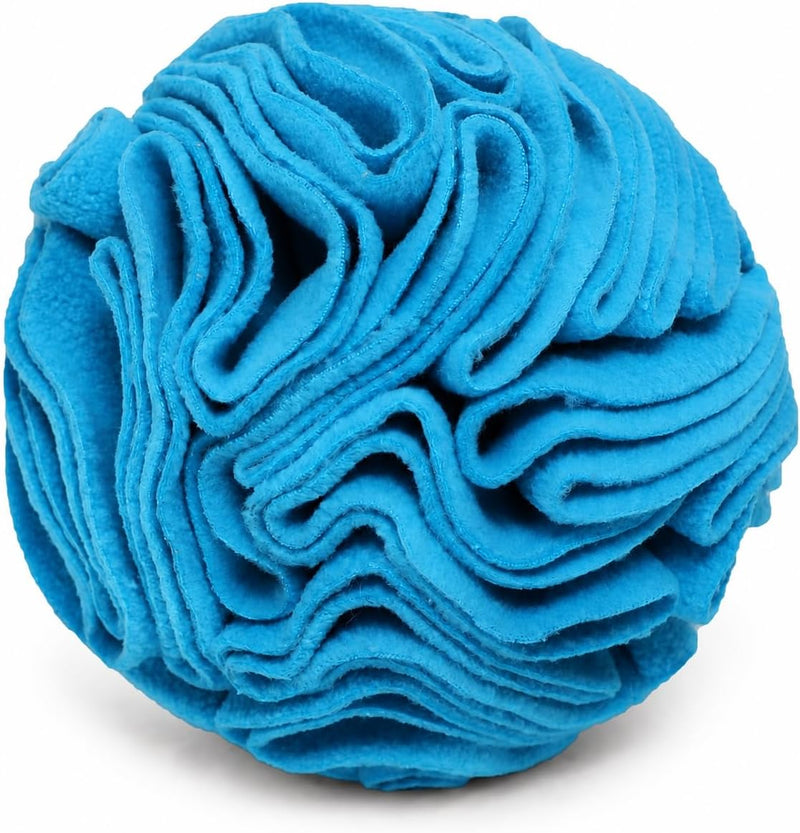 Snuffle Ball for Dogs, Slow Feeder Mental Enrichment Toy - Blue / Small