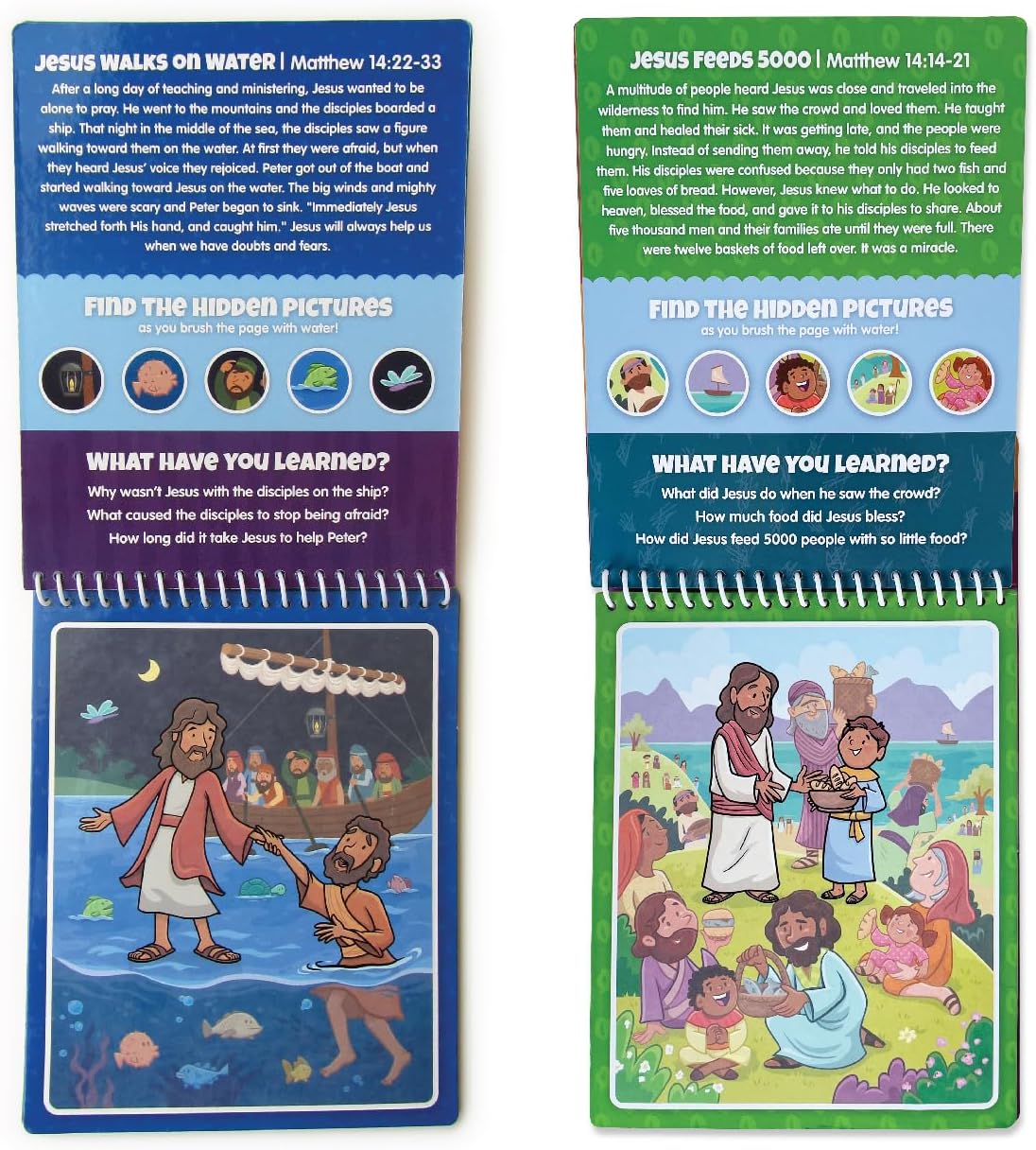 Water Reveal Coloring Scripture Book for Kids. – Fun for Kids & Family - The New Testament 2 Pack - image 4