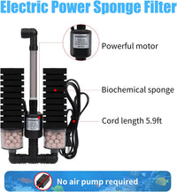 AQUANEAT Aquarium Electric Sponge Filter for Fish Tank - Large - image 2