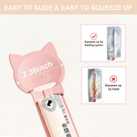 PETPAWLOVELY-3PCS Cat Treat Spoon Squeeze - Pink - 1 Spoon - image 3