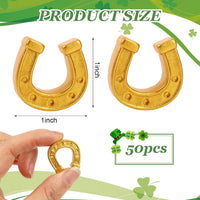 JUNEBRUSHS 50 Pcs Mini Pumpkins Fake Pumpkins Artificial Pumpkins - Horseshoe Style - image 3