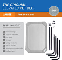 Coolaroo Original Elevated Dog Bed - Large Dog Bed / Grey (Pack of 1) - image 4