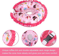 CuteBone Inflatable Dog Collar Alternative for Large Dogs After Surgery-Double Adjustable Neck Range P23SO00102XL