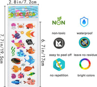 24 Sheets 3D Puffy Stickers for Toddlers Kids Boys Girls – Fun for Kids & Family - Sea Animals - image 3