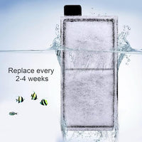 AQQA 8 Pack Aquarium Filter Cartridge Replacement Fish Tank Filter Cartridge for Aquarium Internal Filter (Small)