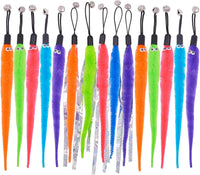 Cat Toy Worm Refills, 15 Pieces Interactive Cat Wand Attachments Worms Toy for Indoor Cats - 15 PCS Worm Refills