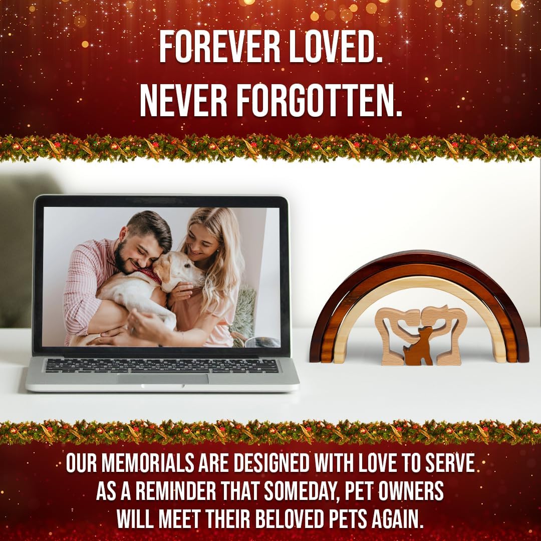 Rainbow Bridge Cat Memorial Gifts - Dog and Family - image 2