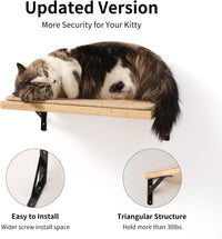 FUKUMARU Cat Wall Shelves, Sisal Mat - Wood color / 1 Pack - image 3